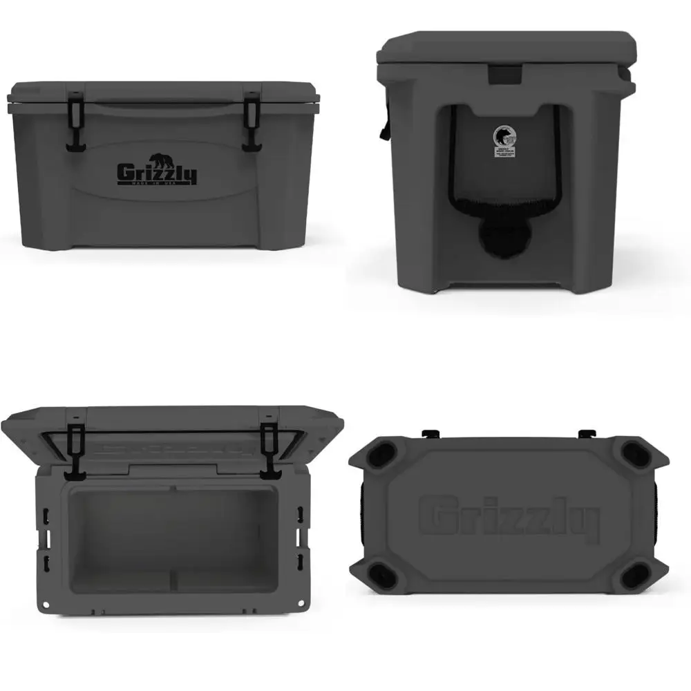 مبرد متين معزول بقدرة 45 لترًا - صنع في الولايات المتحدة الأمريكية مع ضمان مدى الحياة لمغامرات الشاطئ والقوارب والتخييم