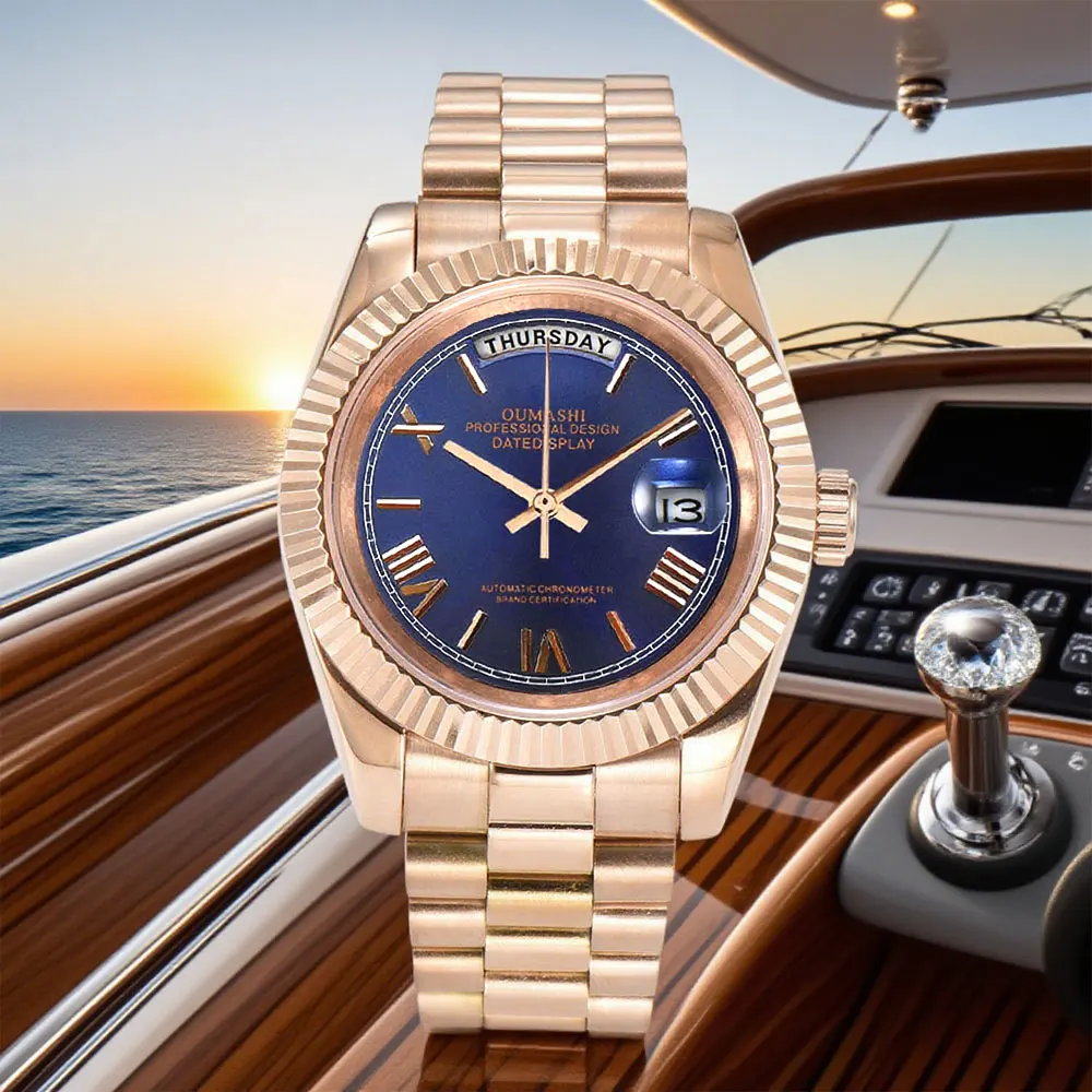 

New 8285 Men's wristwatch Top Brand Luxury 8285Automatic Mechanical Men's Watch Sapphire watch crystal Men'sWatch 10Bar