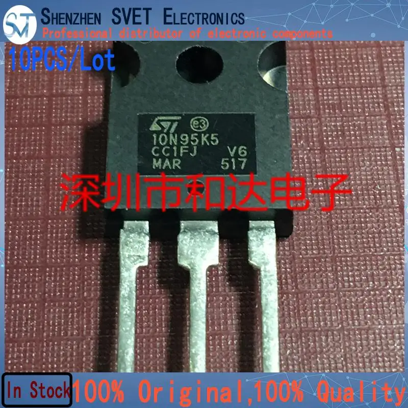 

10 шт./лот 10N95K5 STW10N95K5 MOSTO-247 950 В 8A импортный оригинал на складе