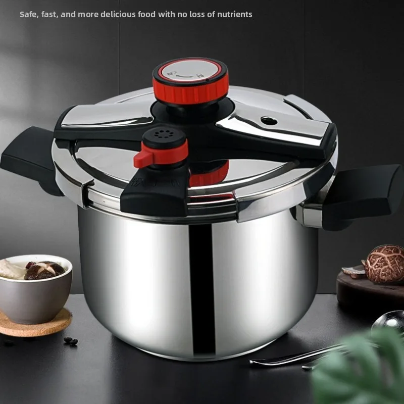 304 Stainless Steel High Pressure Cooker 3 4 Person Home Use Explosion Proof Induction Compatible Large Capacity Pressure Cooker