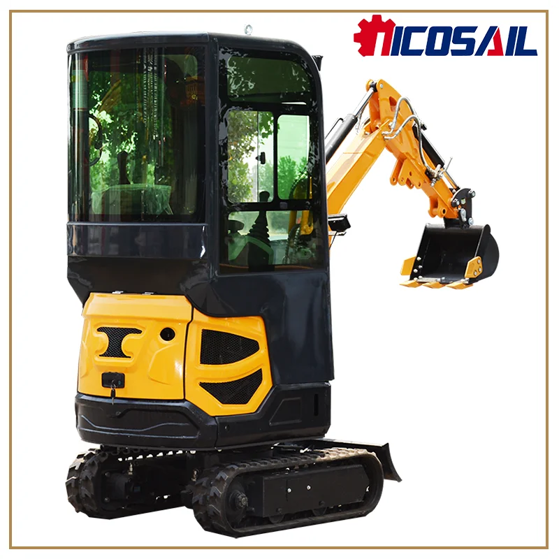 

Digging Trenches Small Digger 1.8 Ton Crawler Towable Gasoline Micro Earth Moving Machinery Mini Excavator customized