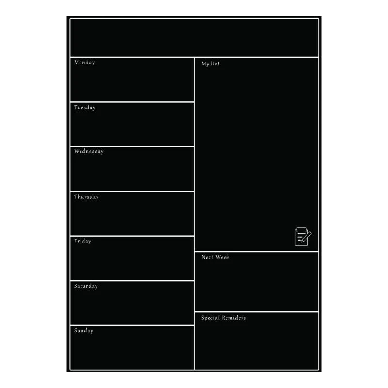 

Fridge Whiteboard Calendar Weekly Planner Fridge Memo Board