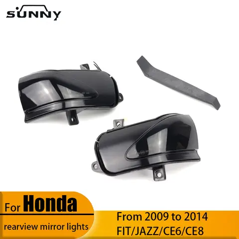 För Honda Fit FIT/JAZZ GE6/GE8 09-14 varselljus backspegel LED blinkers 10 best sales Honda Jazz GE8 - №3