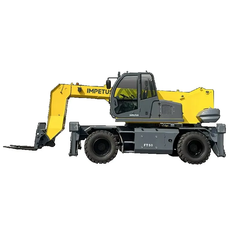 Customized Impetus Diesel Engine 5T 5ton Telescopic Telehandler Forklift With 1 Year Warranty Offroad Capable For Sale
