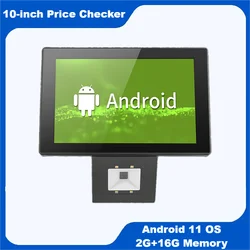 10.1 Inch Android Price Checker, Wall Mount Kiosk With Barcode Reader, WIFI Ethernet POE Price Checking  Machine POS Terminal