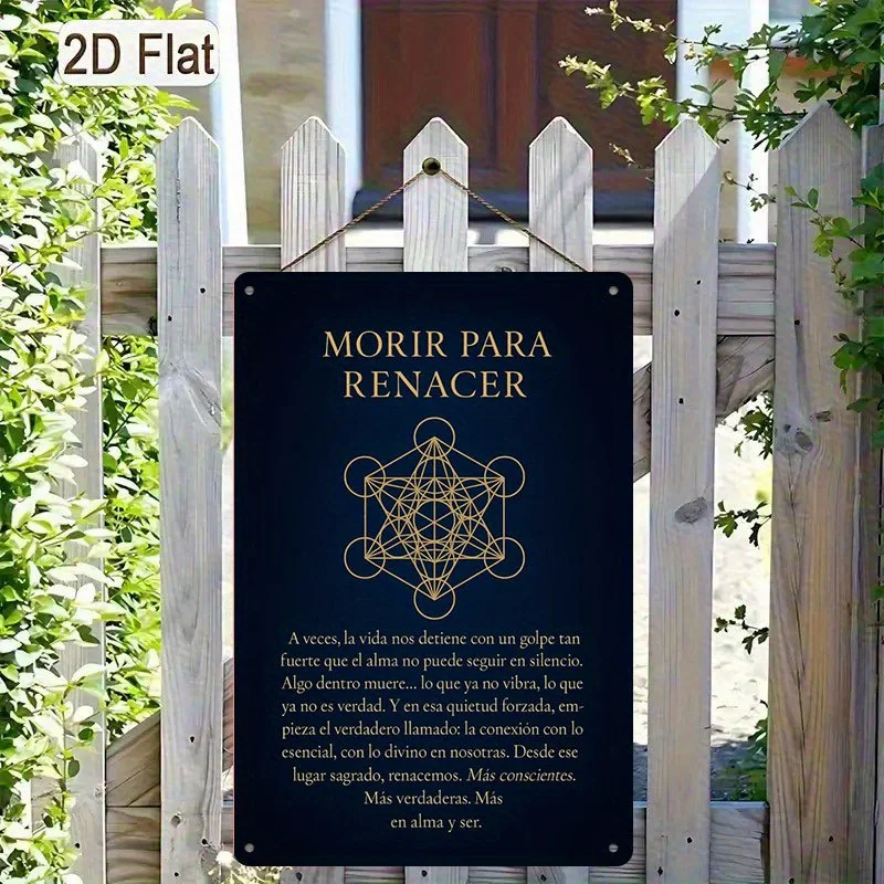 Picture 5: CIFBUY Vintage Kabbalah Tree of Life Aluminum Wall Art Waterproof Rustproof Metal Decor for Home Meditation Room