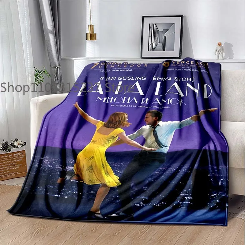 

Movie La-Land LOGO Blankets, Throw Blanket,for Bedroom Living Room Sofa Bed Office Car, Brithday Gift