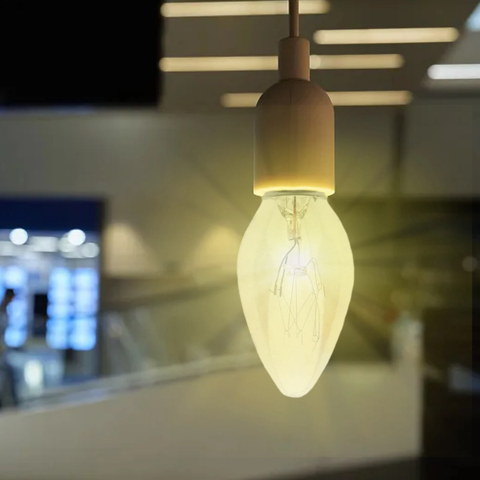 

E12 Light Bulb 220V 10W 100LM 2700K Transparent Warm Color C7 Incandescent Tungsten Night Lamp Bulb Himalayan Salt Lamp Dropship