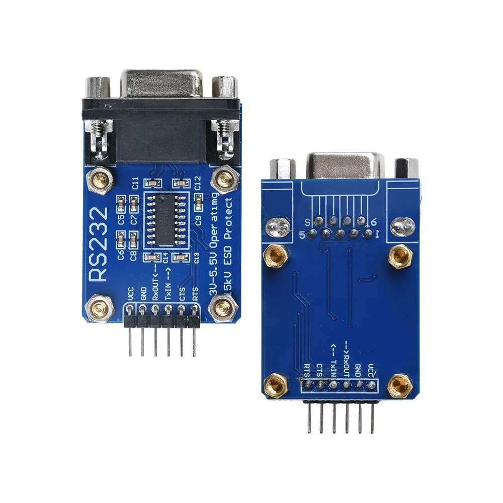 DC 3V-5,5V RS232 Turn To TTL UART Modul SP3232 Hardware Automatische Flow Control Modul mit ESD 6pin Kabel