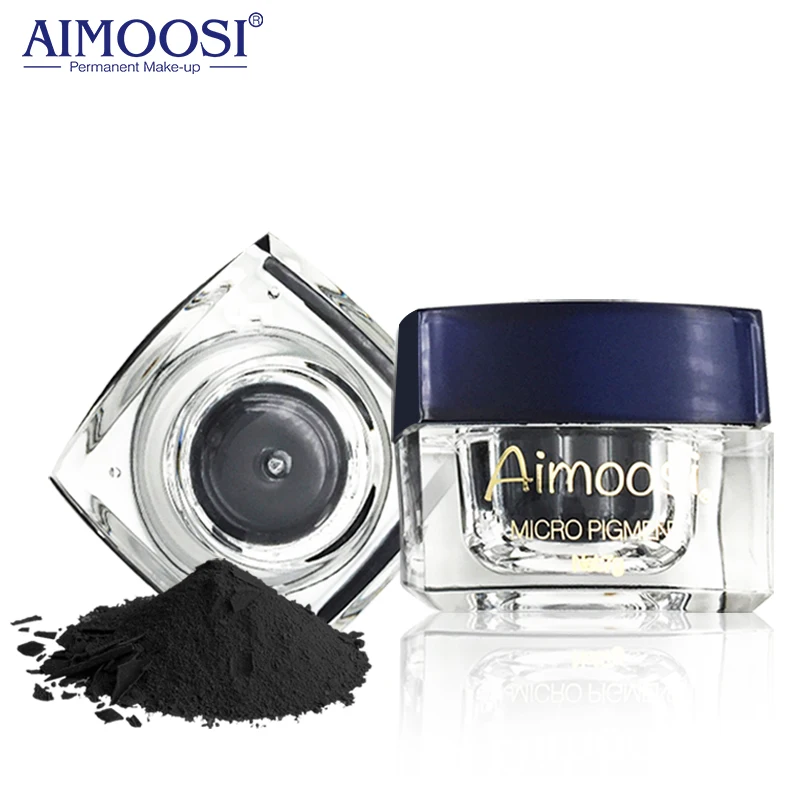 AIMOOSI Eyeliner Augenbrauen in Pulverform, semi-permanentes Pigment, 7 g, professionelles Microblading-Puder-Make-up für Frauen