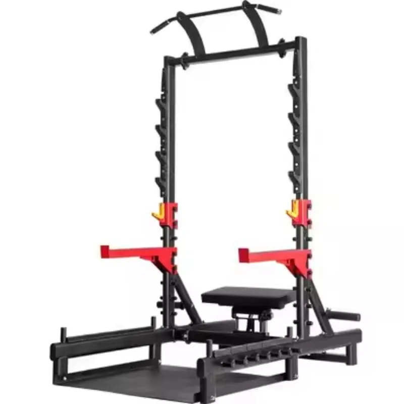 Commercial squat bench press frame integrated multi-functional hip punch instrument hip bridge trainer