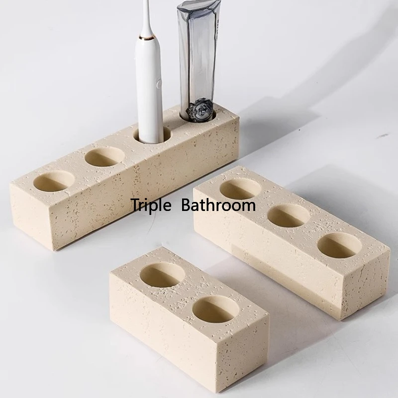 1pc Resin Electric Toothbrush Storage Rack Tabletop Storage Dental Appliance Base Toothpaste Holder Bathroom Accessories