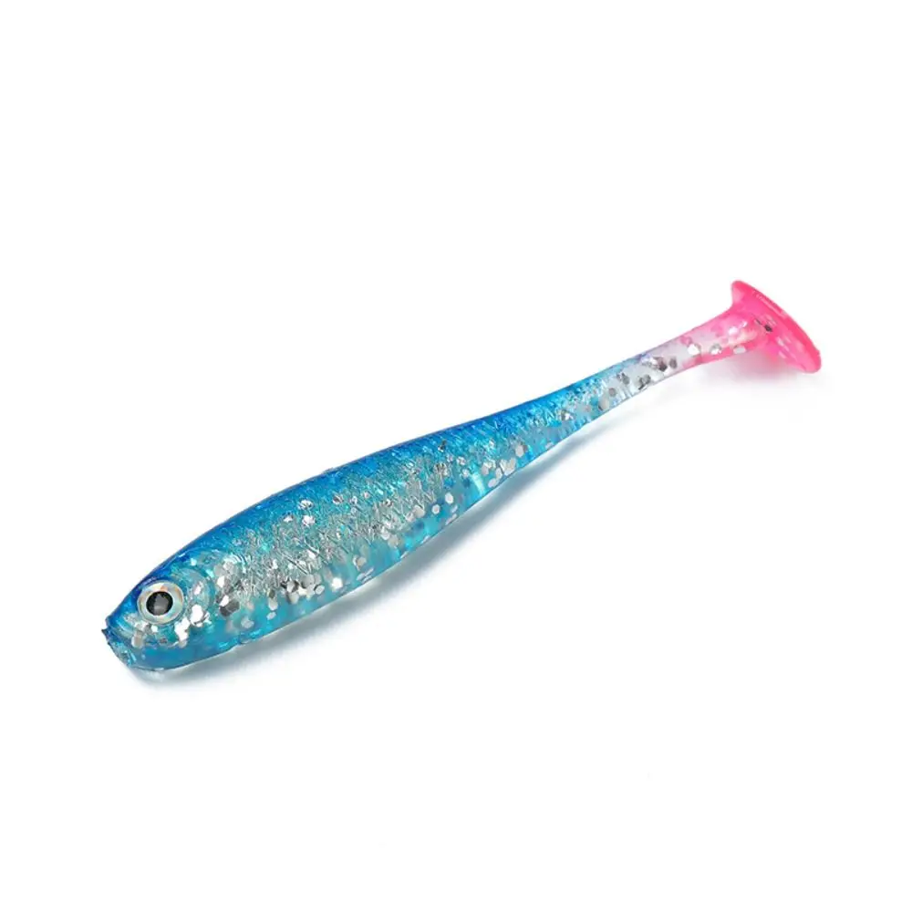 

5PCS Fishing Tackle 7cm/2.1g T-tail Soft Bait Artificial Bionic Jigging Wobblers Sinking Pesca Paddle Tail Swimbaits Bass