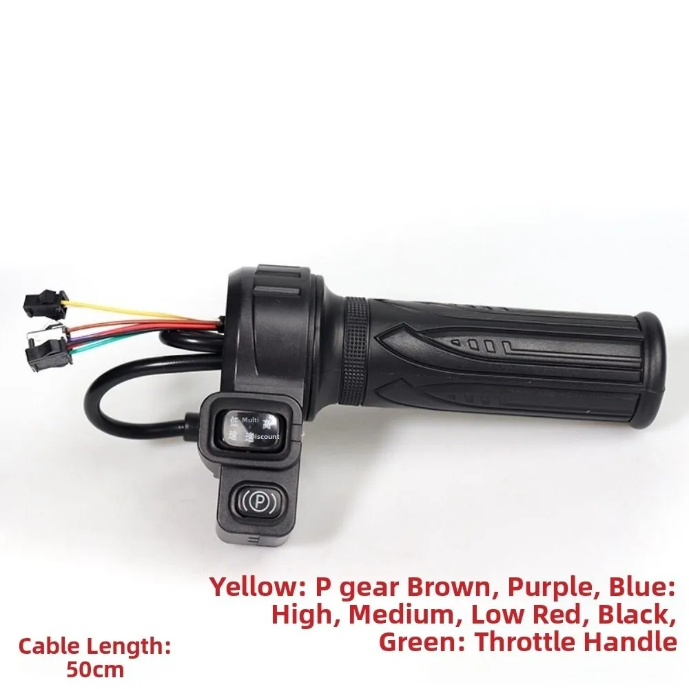 Universal Electric Vehicle Handlebar Black Plastic Assembly Handles Multistyles E-Bike Twist Throttle Reverse Switch Accessories