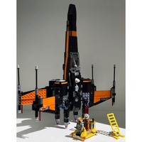 New Space Program X-Wing Fighter Building Block Model Set compatible with 75301 75102,Adult Children's Birthday Toy Gift