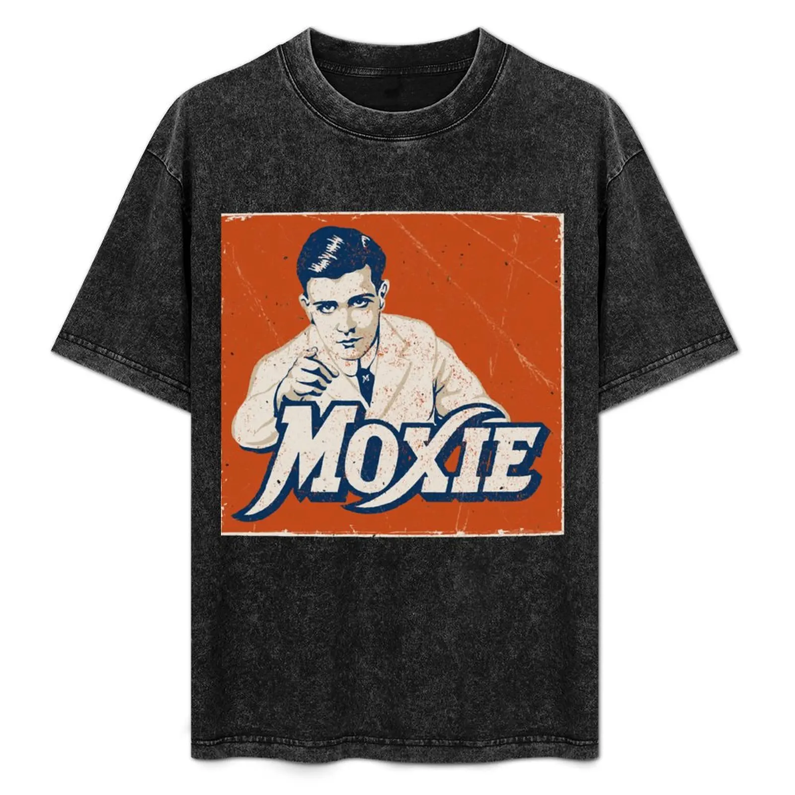 

Music Retro Moxie Soda Vintage Logo Funny Graphic Gift T-Shirt Work Comfort T-Shirt for Men