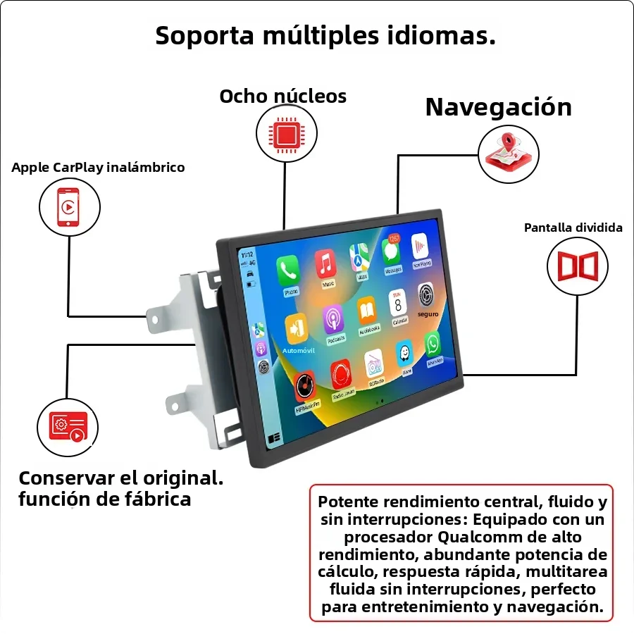 Para pantalla Carplay de 13.3 pulgadas 2013-2017 Land Rover Vogue/L405 Radio Android Reproductor Multimedia panel de aire acondicionado Bosch/Harman 3