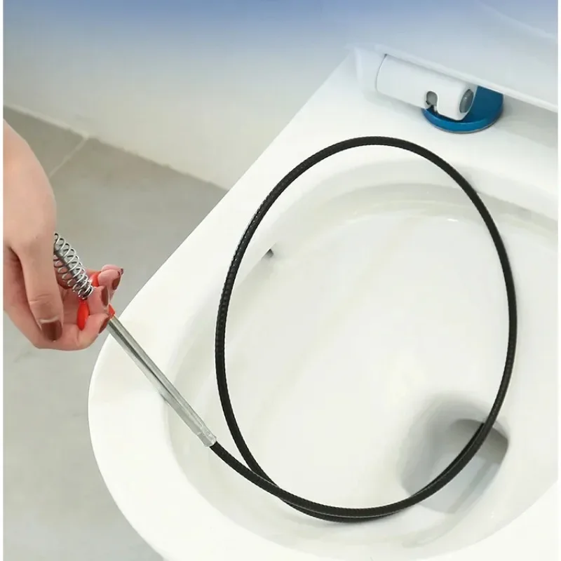 Drain Clog Remover 4 Claw Hook Steel Wire Unclogger and Pipeline Cleaner Garbage Hair Pipeline Dredging Tool Sewer Toilet Tool