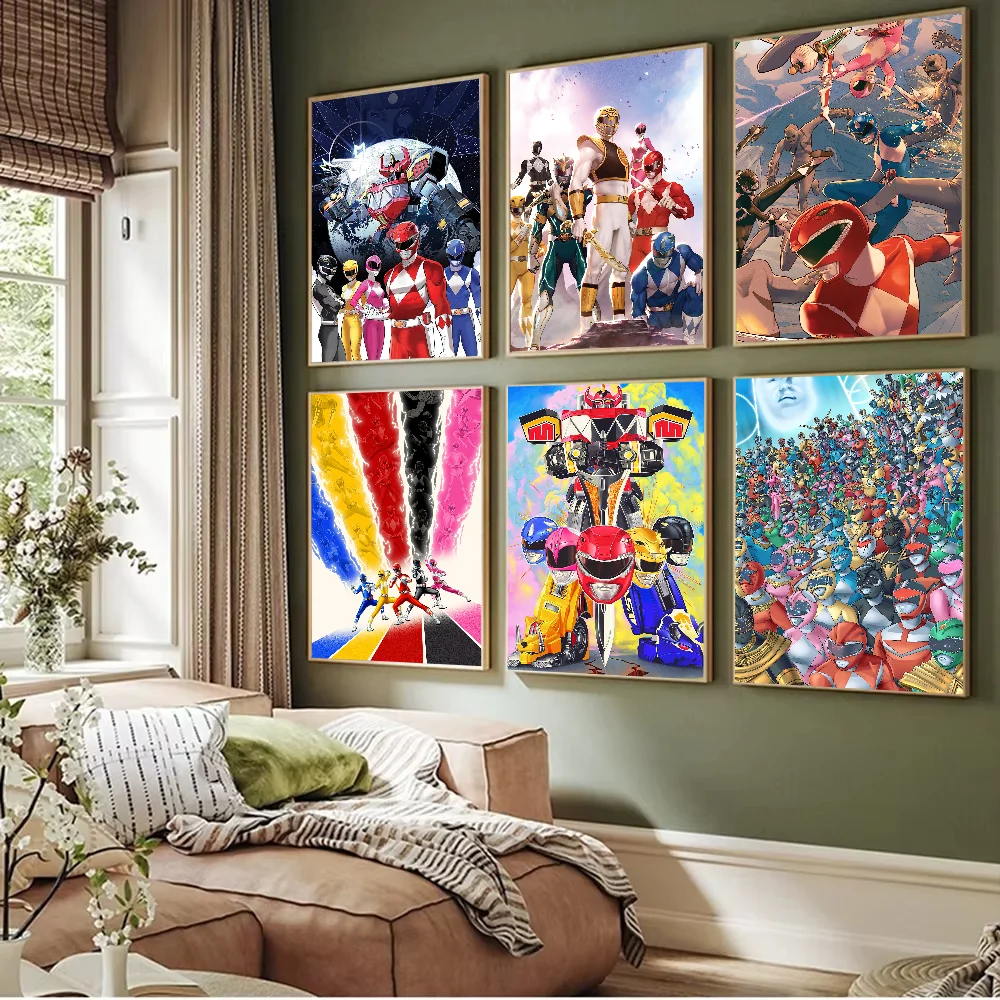 Film P-Power R-Rangers Cool Poster Prints Artwork festival Bedroom Club living room Home Deco