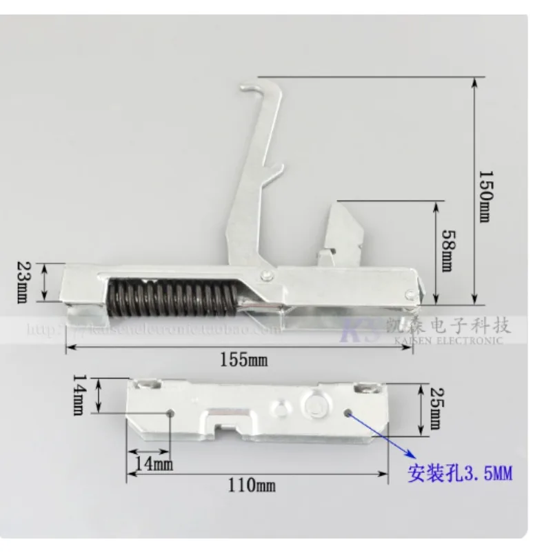 YXD-8A Commercial Oven Door Hinge, Spray Type Electric Oven Door Hinge, Built-in Oven Replacement Fitting
