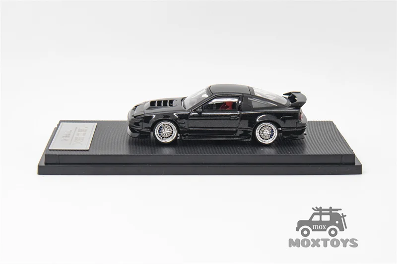 Micro Turbo 1:64 180SX TPYE X Metallic black Diecast Model Car