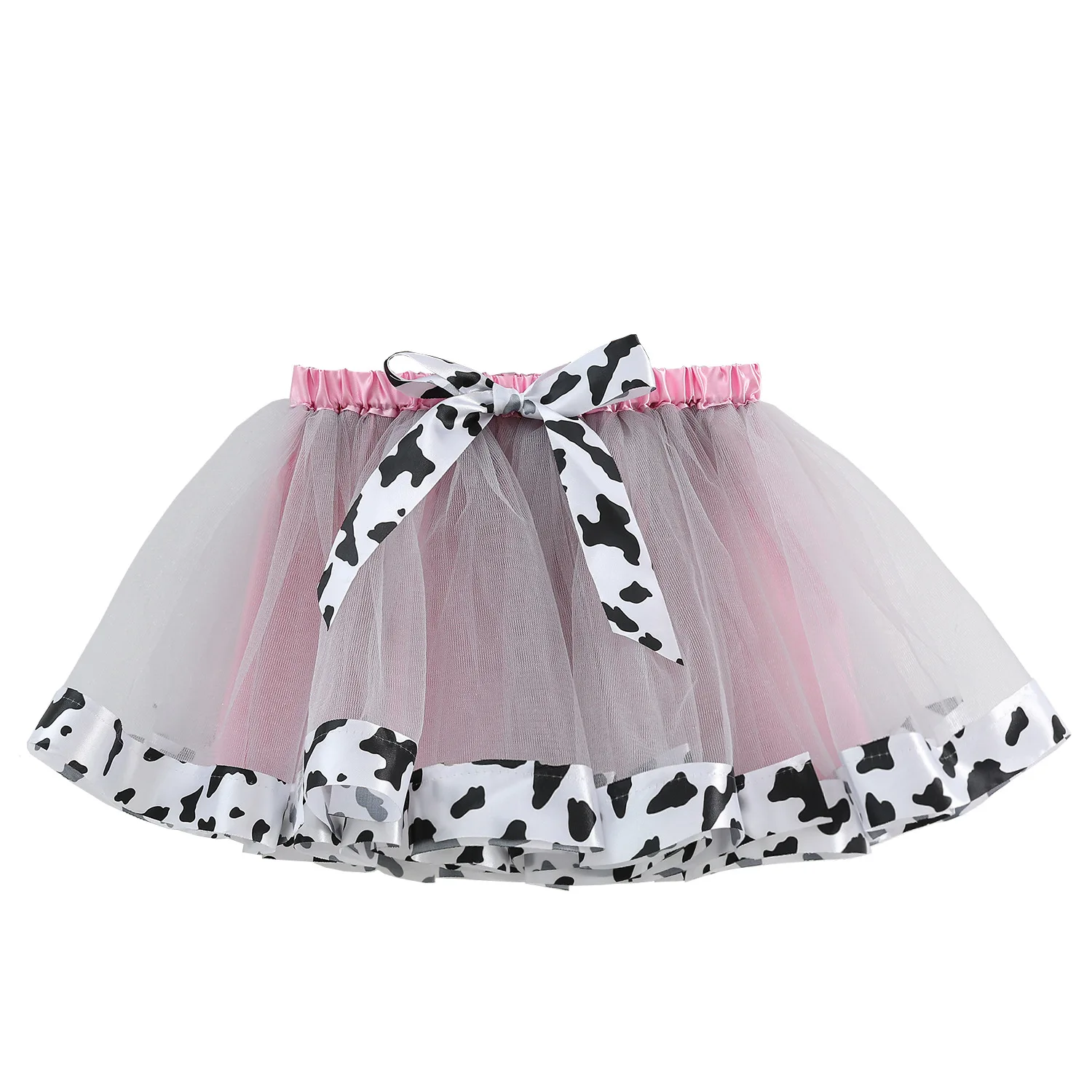 Children's Tutu Skirt Lined Performance Skirt Flower Girl Dresses Animal Mesh Girls Tutu Skirt Printed Skirt