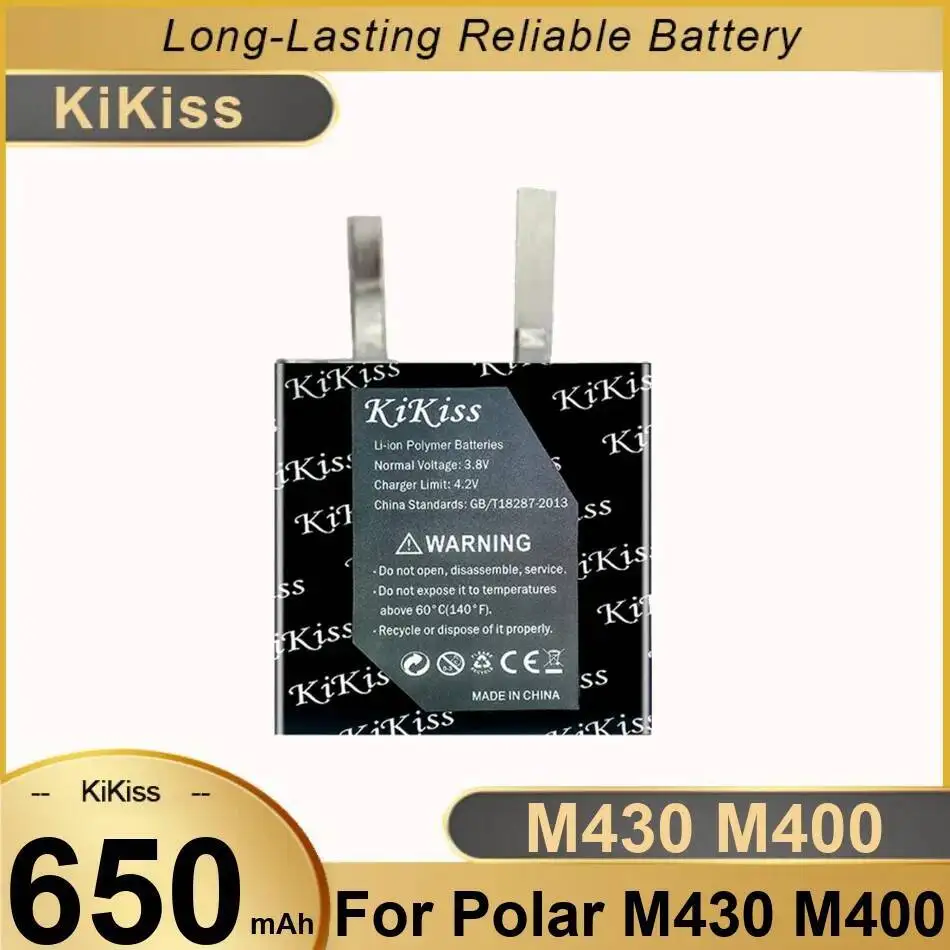 Надежный источник питания 650 мАч для Polar Watch M430 M400 322826 Только ячейка Gps Спортивная батарея