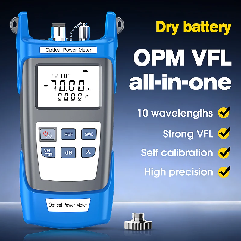 comptyco-p-g10-光パワーメーター（opm）・可視光線障害検出器（10-15-30-50mw-vfl）一体型機器-ftth-光ファイバーケーブルテスター