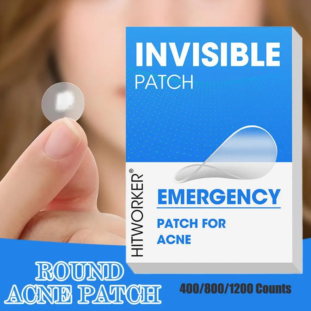 400-1200PCS Invisible Hydrocolloid Pimple Acne Patches Zit Spot Stickers Covering Zits Blemishes W Salicylic Acid & Tea Tree Oil