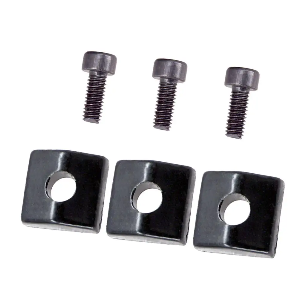 Guitar Locking Nut Clamp Iron 3 Piece Replacement Electric Guitar Parts Tremolo Bridge Upgrade for Electric Guitars