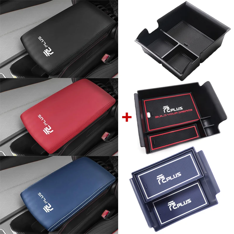 

Car Center Console Btorage Box + Armrest Cover Storage Tray for BYD Atto 3 Yuan Plus 2022 2023 Auto Protective pads Accessories