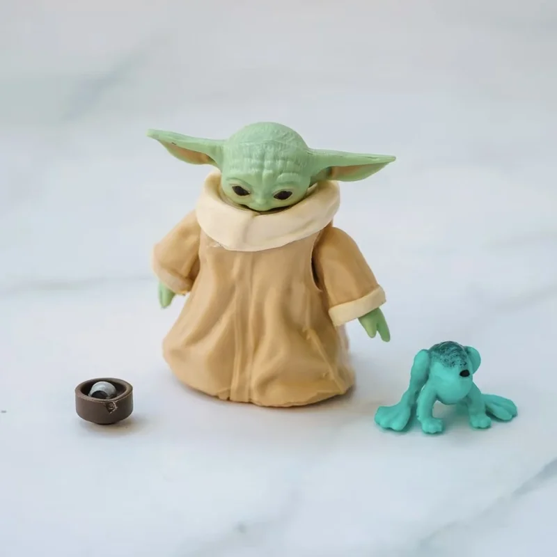 Wars yoda bebê anime figura de ação móvel modelo kawaii decoração de mesa crianças brinquedos da moda presentes surpresa perfeitos para fãs