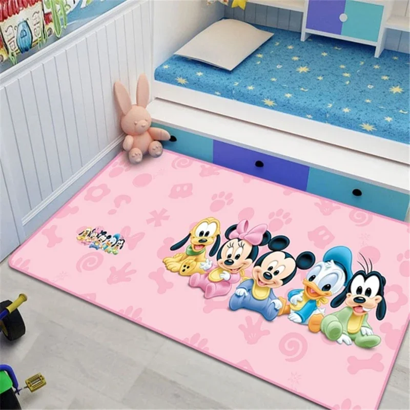 Disney mickey mouse Baby Play Mat Girl Rug Children Game Mat Carpet Bedroom Kitchen Carpet Indoor Bathroom Mat Baby Gym kid gift