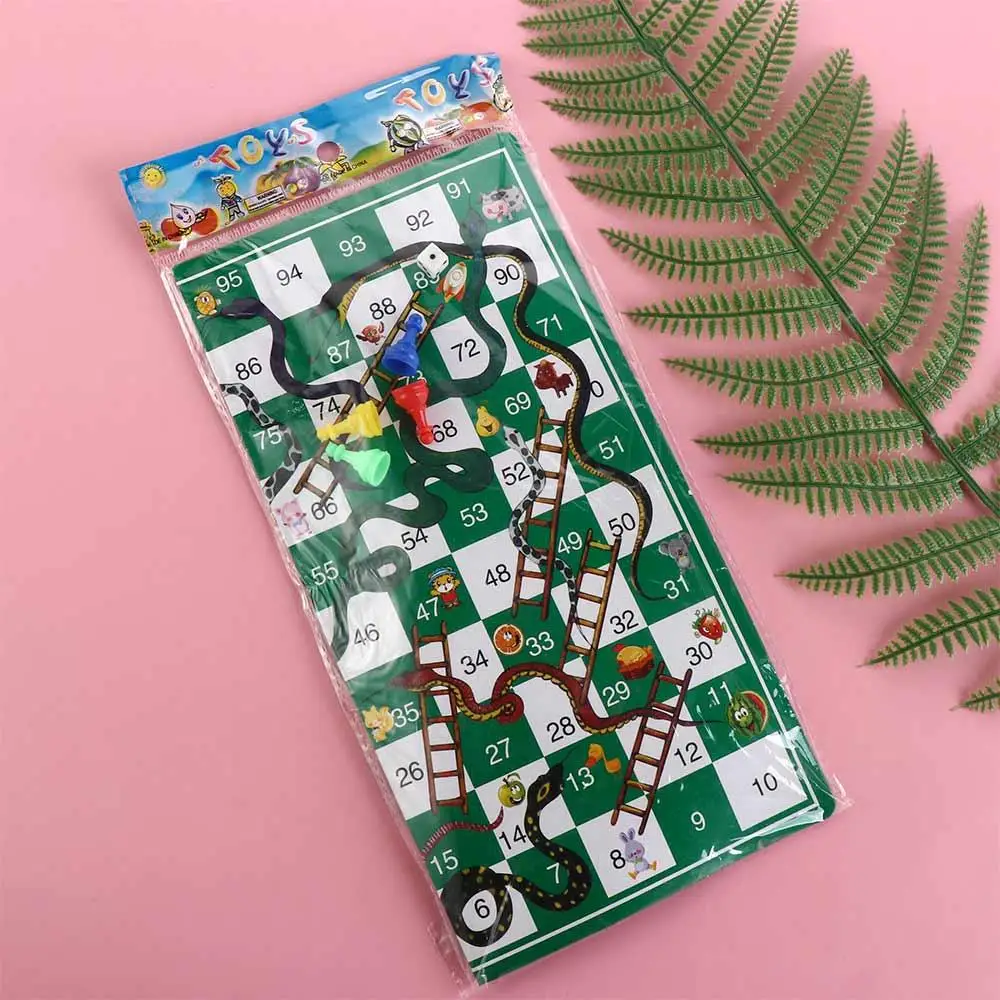 Tischspiele, fliegendes Schachbrett, Schlangenleiter, Spielzeug, Familienbrettspiel, tragbares pädagogisches Kunststoffspielzeug für Kinder
