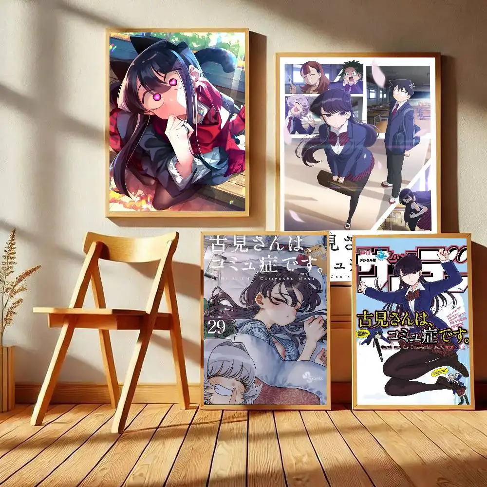 Anime Komi Can't Communicate Poster Art With Prints Home Bedroom Living Room Decoration Gift