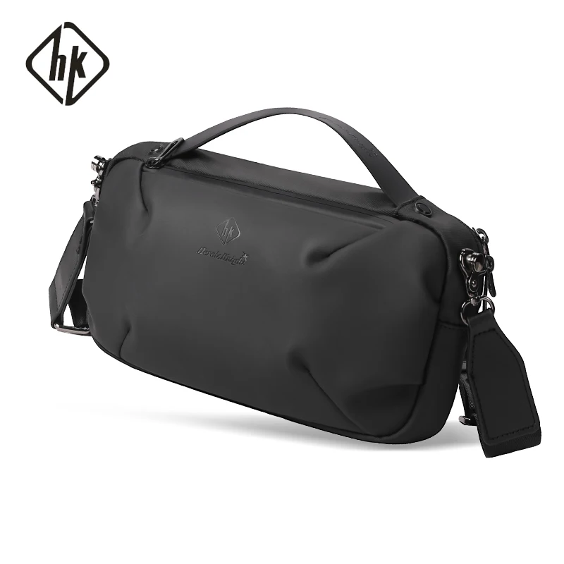 HK Fashion Shoulder Bag Oxford Men\'s Bag New Chest Pack Men Trend Handbags Multifunctional Short-Distance Travel WaterProof Bag