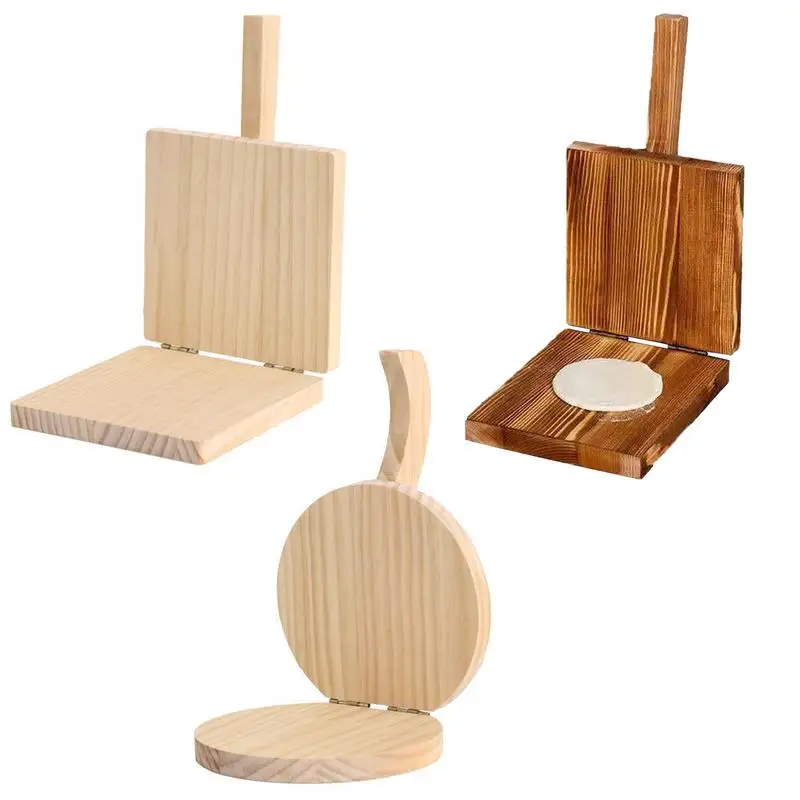 

Wooden Tortilla Press Machine Pizza Dough Dumplings Wrapper Presser Tool Round Kitchen Tool For Homemade Tortillas Biscuits