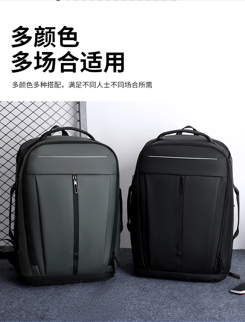 Business Laptop Backpack with Shoe Compartment,Outdoor Travel Bag for Men,Commuter Daypack for Work & Trip,Durable Backpack
