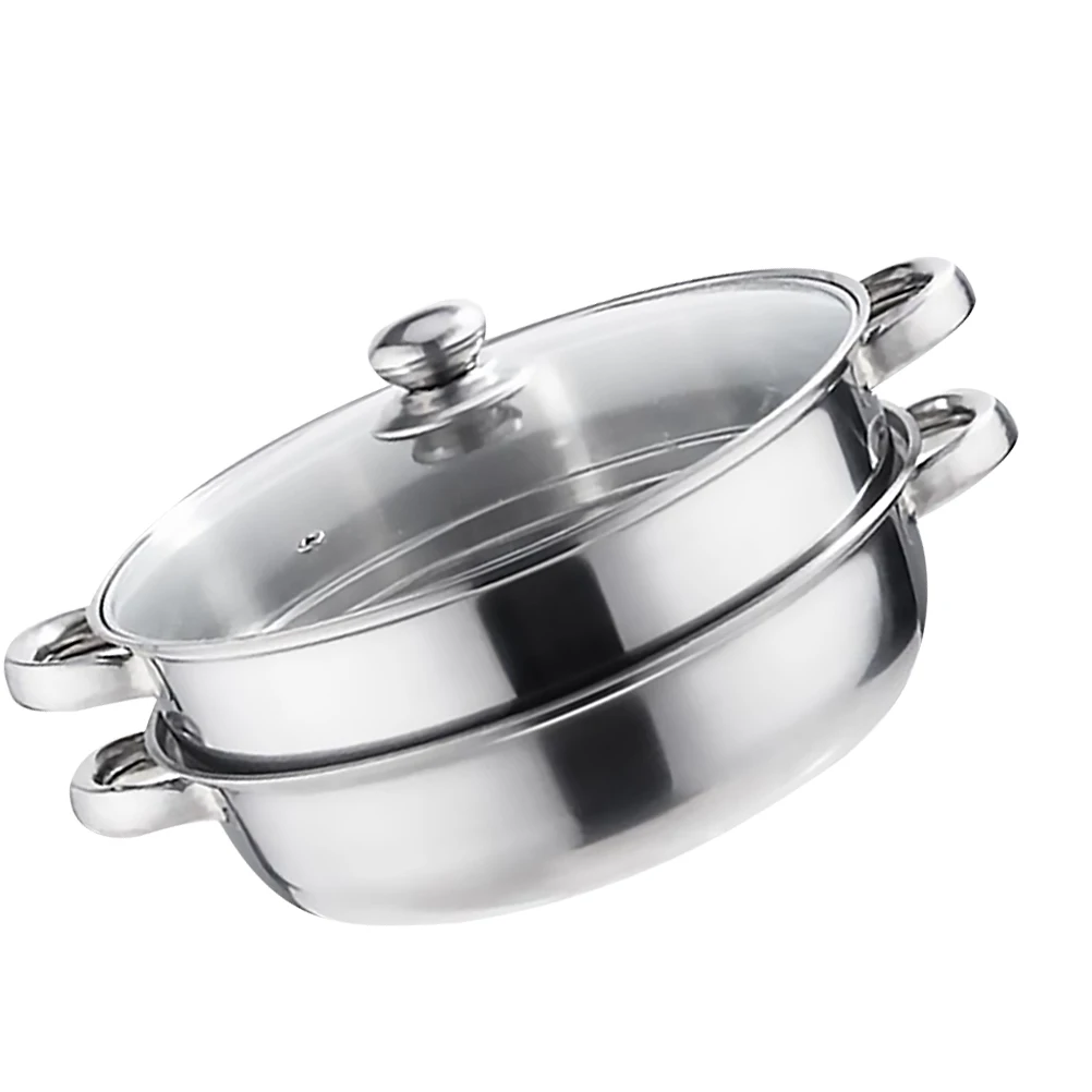

Steam Pot Layers Stockpot Multifunctional Cooking Boiler Multifunctional Pot Stainless Practical Kitchen