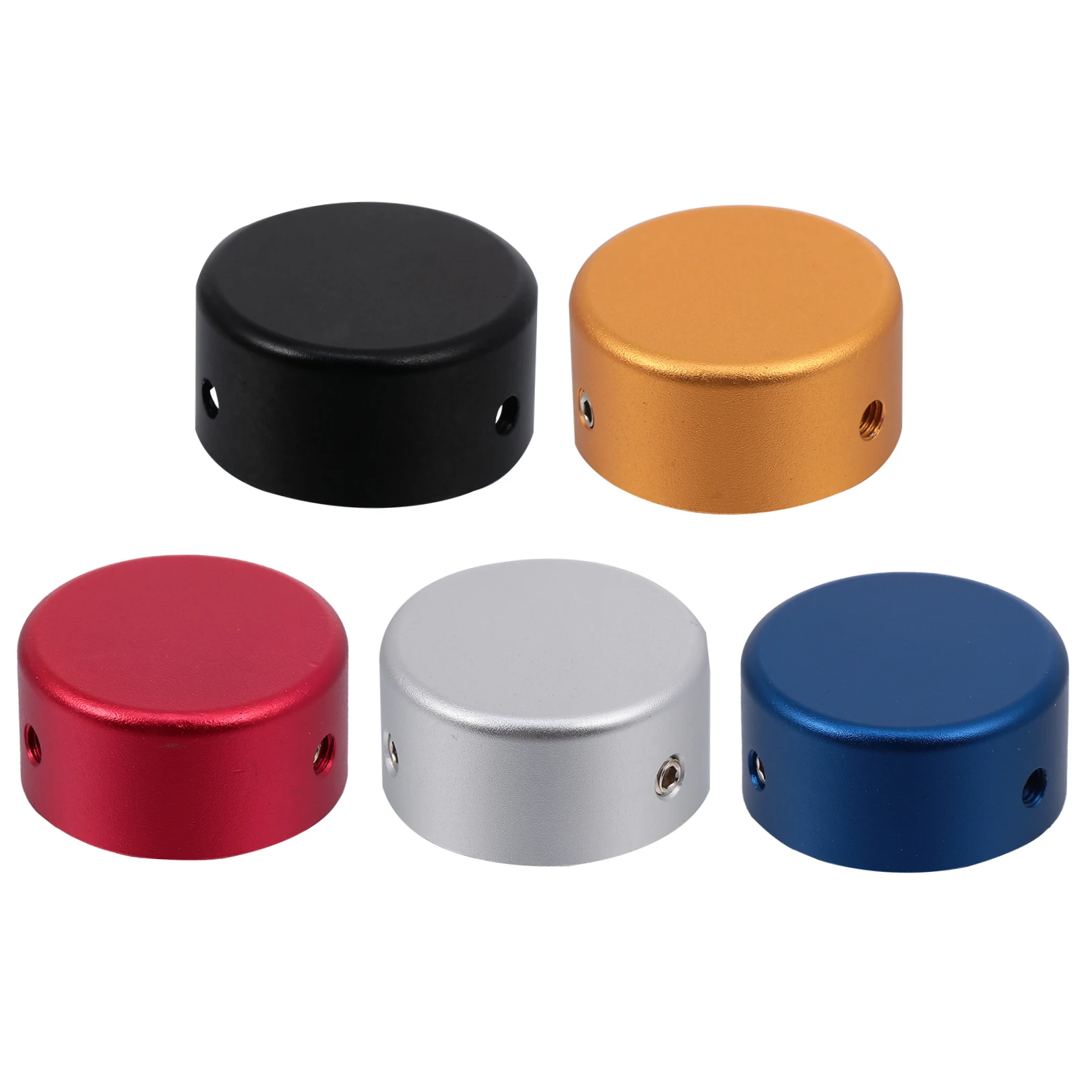 

5 Sets Foot Switch Footswitch Screw Protection for Electric Guitar Pedal Effect Nail Cap Aluminum Alloy Topper Pedals