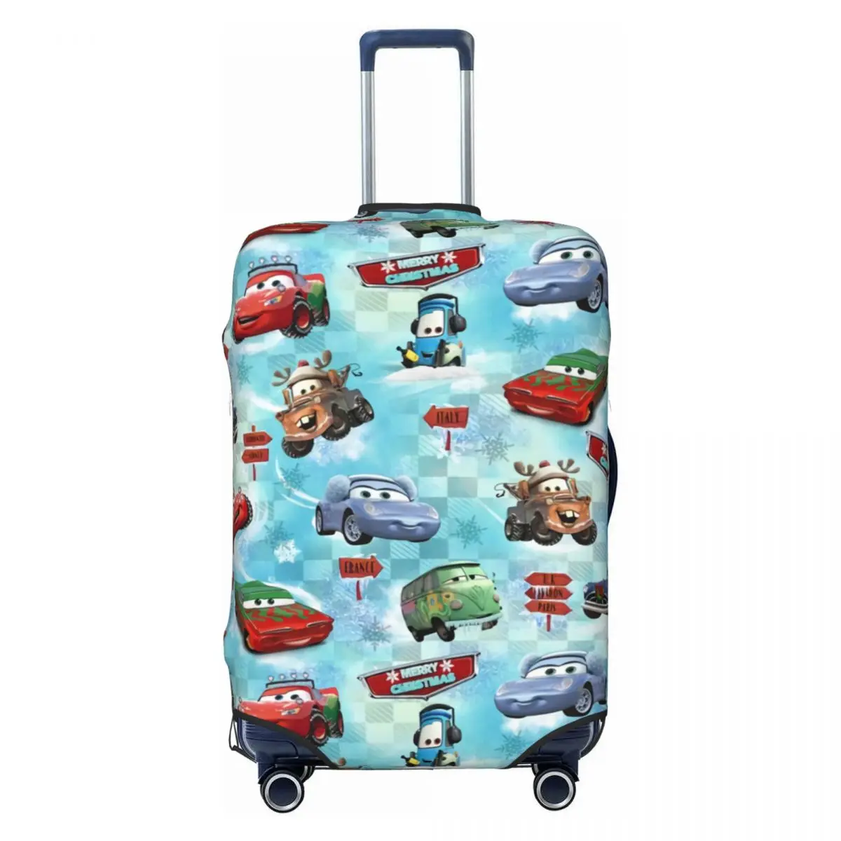 

Custom Lightning McQueen Car Anime Luggage Cover Funny Suitcase Protector Covers Suit For 18-32 inch