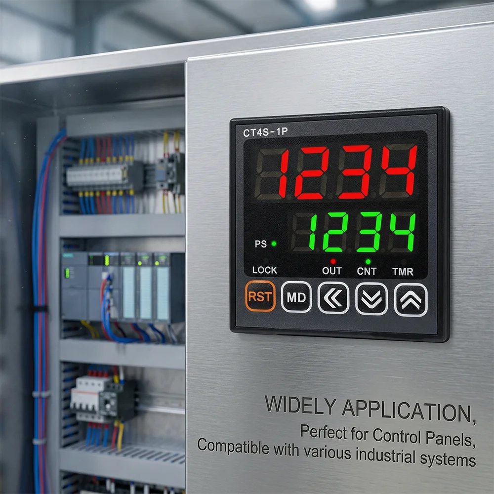 CT6S-1P2 CT6S-1P4 CT4S-1P4 CT4S-1P2 Controllers CT6M-2P4 with Communication Counter Timer E-Ink Display for Bus Use