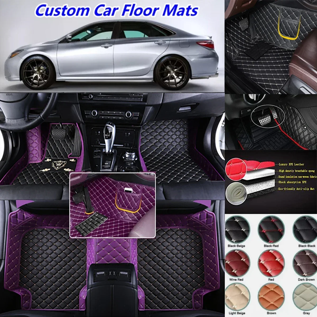 floor liners Custom Car Floor Mats For For Chevrolet Trax Tracker waterproof  Auto Carpets Foot Coche Accessories