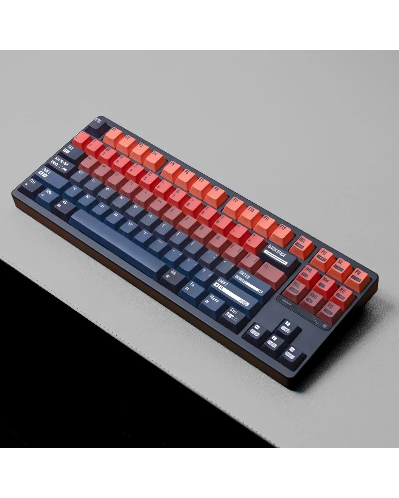 

Cosmic double engraving light transmission Pbt original full set of keycaps Korean German small language for mechanical keyboard