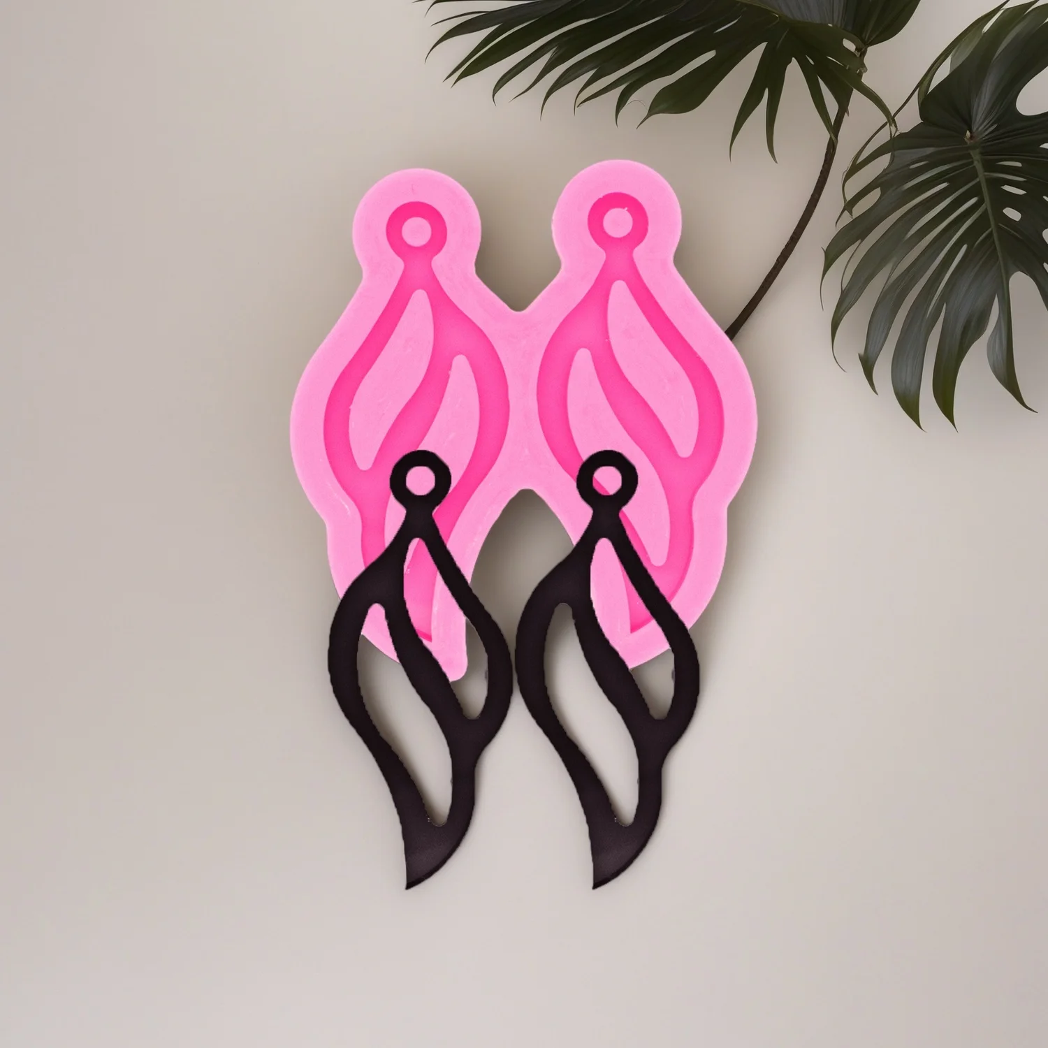 Silicone Palm tree Molds Fondant Craft Chocolate Sugarcraft Baking Cactus Mold Used In Resin Casting Earring Jewellery Pendant