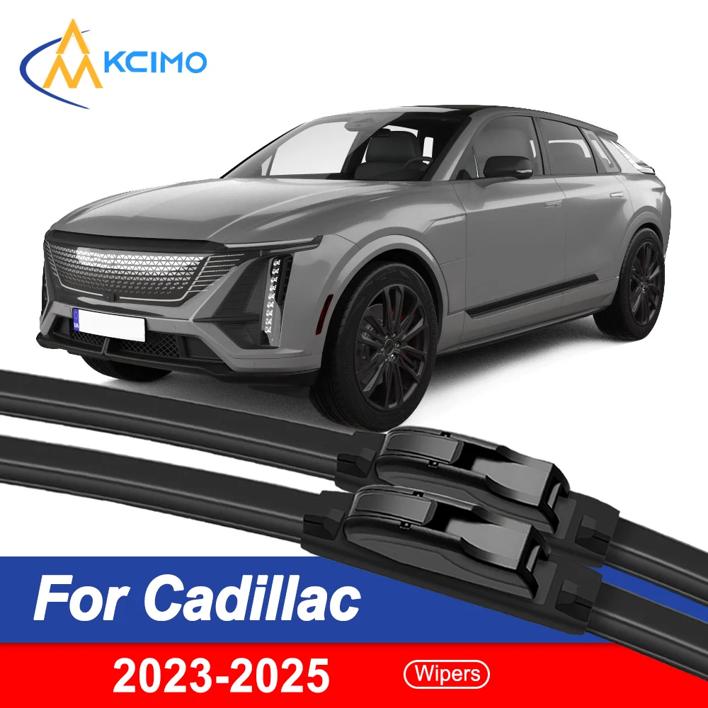 

Premium Beam Windshield Wiper Blades Set for Cadillac Lyriq 2023-2025 No Noise Streak-Free All-Season Auto Replacement