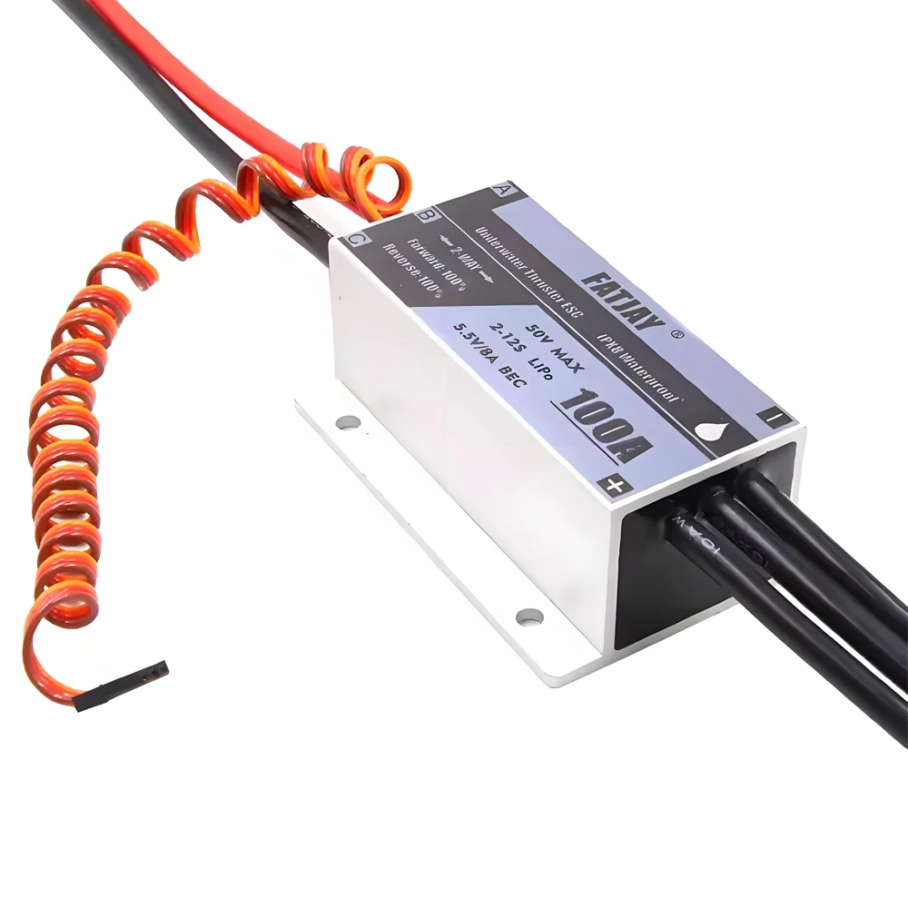 KYO-20T 20 كجم 50 فولت 25A 1200 واط الدافع كامل المعادن تيار مستمر فرش السيارات 100A 2-12S ESC لقوارب RC ROV AUV E-Surfboard