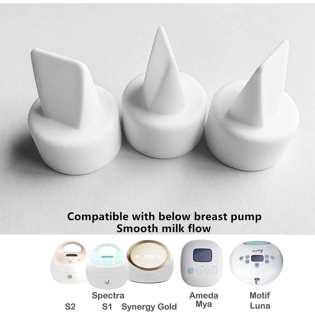 Free shipping Duckbill Valve Compatible With Electric Breast Pump，Pump Parts/Breast Pump Accessories (6 Piece Set)