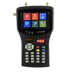 Handheld Combination Satellite + Antenna Signal Detector DVB-S2+DVB-T2+DVB-C CCTV Monitor HD Coaxial Camera Signal and Image