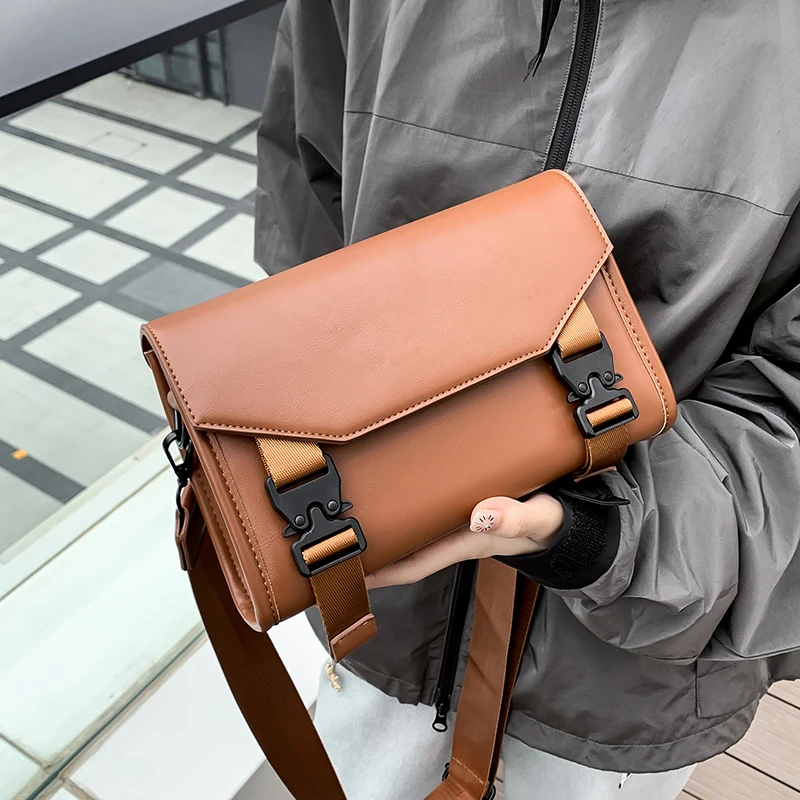 

Large Capacity Women Flap Messenger Bag Women Men High Quality Pu Leather Shoulder Bag Autumn Winter Handbag Casual Bag